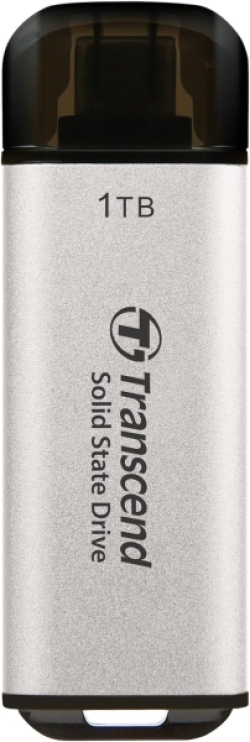 Transcend 1TB, USB External SSD, ESD300S, USB 10Gbps, Type C, Silver