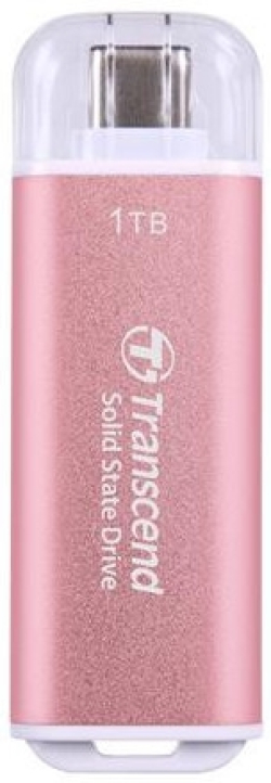 Хард диск / SSD Transcend 1TB, USB External SSD, ESD300P, USB 10Gbps, Type C, Pink