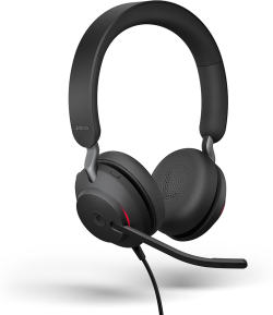 Слушалки Jabra EVOLVE2 40 SE стерео слушалки, USB-C, MS, черен