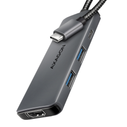 Докинг станция AXAGON HMC-5H8K, 1x USB 3.2 Type-C, HDMI 7680 × 4320, 2x USB 3.2, USB Type-C, 100W