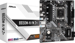 Дънна платка ASRock B650M-H/M.2+, AM5, 2x DDR5, 4x SATA3 6.0 Gb/s, Micro ATX