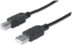 Кабел/адаптер USB2 кабел USB A-B M-M, екраниран, черен Изберете дължина 0.50 метра
