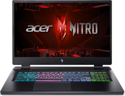 Лаптоп Acer Nitro 17 AN17-51-7593, Core i7-13700H, 16GB, 1TB SSD NVMe, RTX 4060 8GB, 17.3"