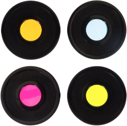 Други Комплект основни цветни филтри Bresser 1,25" (червен, зелен, син, жълт)