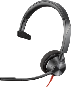 Слушалки HP Poly Blackwire 3310 Monaural Microsoft Teams Certified USB-C Headset +USB-C-A Adapter
