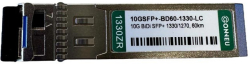 SFP Модул 10GBase-ZR BiDi SFP+ модул, SFM, 1330-1270 nm, 60 км