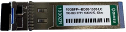SFP Модул 10GBase-ZR BiDi SFP+ модул, SMF, 1330-1270 nm, 60 км