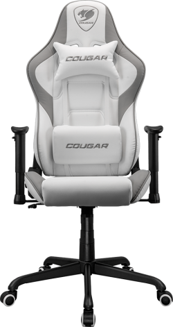 Геймърски стол COUGAR Armor Elite, Изкуствена кожа, 2D подлакътници, Бял