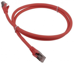 Медна пач корда Пач кабел FTP Cat.5e CCA - 0.5m, червен