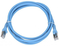 Пач кабел FTP Cat.5e CU - 0.5m, син
