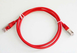 Медна пач корда Пач кабел UTP Cat5e CCA - 0.5м, червен