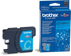 Касета с мастило Brother LC1100HYC - Максимален брой копия до 700 страници, Циан