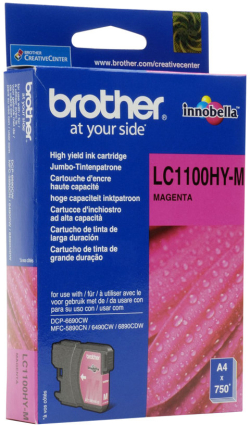 Касета с мастило BROTHER LC-1100 ink cartridge magenta high capacity 16ml 750 pages 1-pack