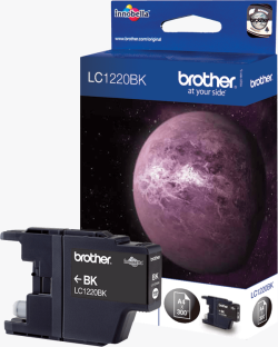 Касета с мастило Brother LC1220BK - Капацитет до 300 страници, Черна