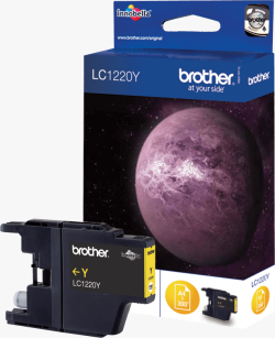 Касета с мастило Brother LC1220Y - Капацитет до 300 страници, Жълт
