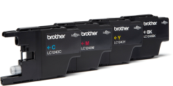 Касета с мастило Brother LC1240VALBP - Комплект от 4 цвята, Максимален брой копия до 600 страници ISO/IEC 24711; LC1240VALBP