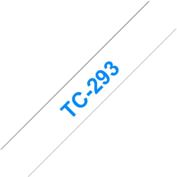 Касета за етикетен принтер BROTHER P-Touch TC-293 blue on white 9mm