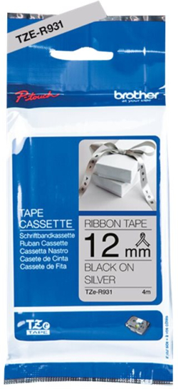 Касета за етикетен принтер BROTHER P-Touch 12mm light grey-gold ribbon tape