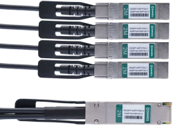 SFP Модул Хибриден кабел 40G QSFP+ към 4x10G SFP+ DAC Изберете дължина 1 метър