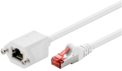 Кабел/адаптер Удължителен меден пач кабел, категория 6, F-UTP, бял Изберете дължина 0.50 метра