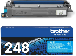 Тонер за лазерен принтер Brother TN-248C, за Brother MFC-L3760CDW/HL-L3220CW, 1000 копия, циан