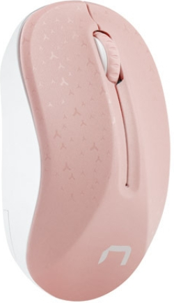 Мишка Natec Toucan, безжична wireless, оптичен сензор, 1600dpi, бял/розов цвят