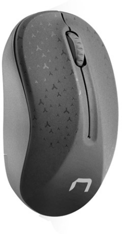 Мишка Natec Toucan, безжична wireless, оптичен сензор, 1600dpi, черен/сив цвят