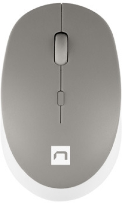 Мишка Natec Harrier 2, безжична Bluetooth 5.1, оптичен сензор, 1600 dpi, бял/сив цвят