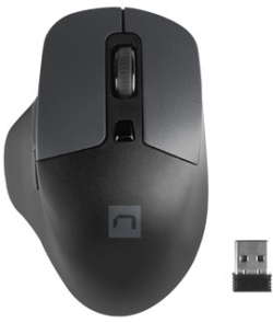 Мишка Natec Blackbird 2, безжична wireless, оптичен сензор, 1600 dpi, черен/сив цвят