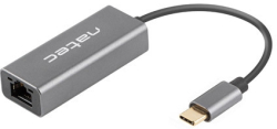 Кабел/адаптер Natec Cricket USB to RJ45 Ethernet Adapter Network Card Cricket USB-C 3.1, 1xRJ45 1GB