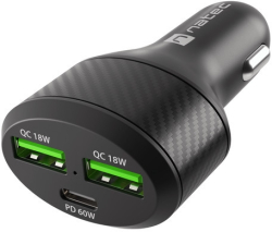 Принадлежност за смартфон Natec Coney 2xUSB, 1xUSB-C Quick charger 84W Black