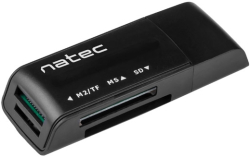 Картов четец Natec Card Reader MINI ANT 3 SDHC MMC M2 MICRO SD USB 2.0 Black