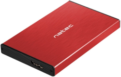 Кутия/Чекмедже за HDD Natec External HDD-SSD Enclosure Rhino Go SATA 2.5" USB 3.0 Red