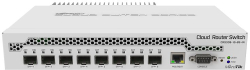 Комутатор/Суич MikroTik CRS309-1G-8S+IN, 1x LAN порт, 8x SFP+ 10Gbps, PoE in, 802.3af/at, RS-232, SFP+