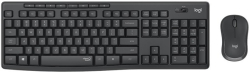 Logitech MK295 комплект клавиатура+мишка, безжична, графитен цвят