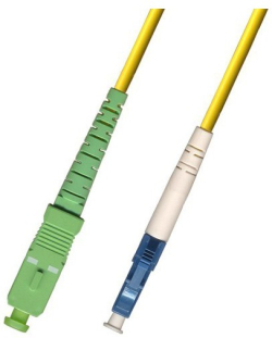 Оптична пач корда LC-UPC-SC-APC, симплекс, сингъл мод OS2, 3 мм оптичен пач кабел Изберете дължина 3 метра