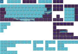 Други Капачки за механична клавиатура Dark Project - Night Sky за ANSI ISO Layout