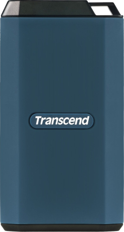 Хард диск / SSD Transcend ESD410C, 1 TB, външен, USB 3.2 Type C, 3D NAND, IPx5, Син