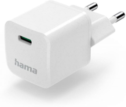 Принадлежност за смартфон HAMA "Eco", USB-C (PD) - Qualcomm 3.0, 25 W, бяло