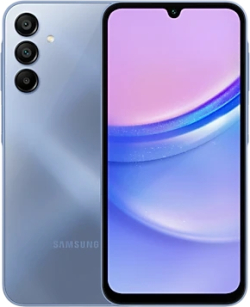 Смартфон Samsung SM-A155 Galaxy A15, 6.5" 2340x1080, 4GB RAM, 128GB, Android 14, син