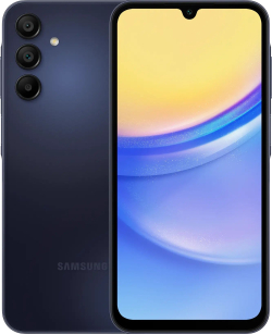 Смартфон Samsung SM-A156F Galaxy A15 5G, 6.5" 2340x1080, 4GB RAM, 128GB, Android 14, тъмносин