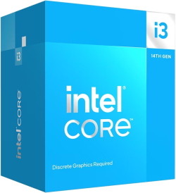 Процесор Intel Core i3-14100F, 4 ядра, LGA1700, 3.50 - 4.70 GHz, 12 MB Intel Smart Cache, 58 W