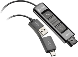 Кабел/адаптер HP Poly DA85 Headset cable USB 24 pin USB-C male to Quick Disconnect male 1.3m