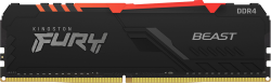 Памет Kingston Fury Beast RGB 16GB DDR4, 3200Mhz, CL16