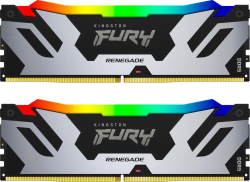 Памет 2x 48 GB DDR5 6000 MHz Kingston Fury Renegade Silver RGB