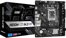 Дънна платка ASROCK H610M-H2/M.2 D5, LGA1700, 2х DDR5 5600 MHz, Gigabit LAN, HDMI, Micro ATX