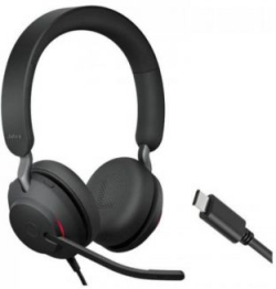 Слушалки Jabra EVOLVE2 40 SE стерео слушалки, MS, USB-A, черен