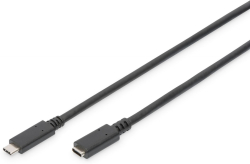 ASSMANN AK-300210-015-S :: Кабел USB Type C удължителен, Type C M-F, 1.5 м