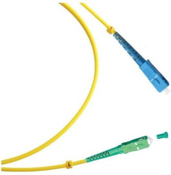 Оптична пач корда Оптичен пач кабел SC/APC-SC/UPC, симплекс, сингъл мод OS2, 2 мм, 0.50 метра