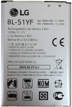 Батерия за смартфон BL-51YF батерия за телефон LG G4, 3.85V, 3000mAh